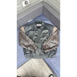 Vintage Perry Ellis Vintage Leather Jacket –Men’s 2X – Good Condition